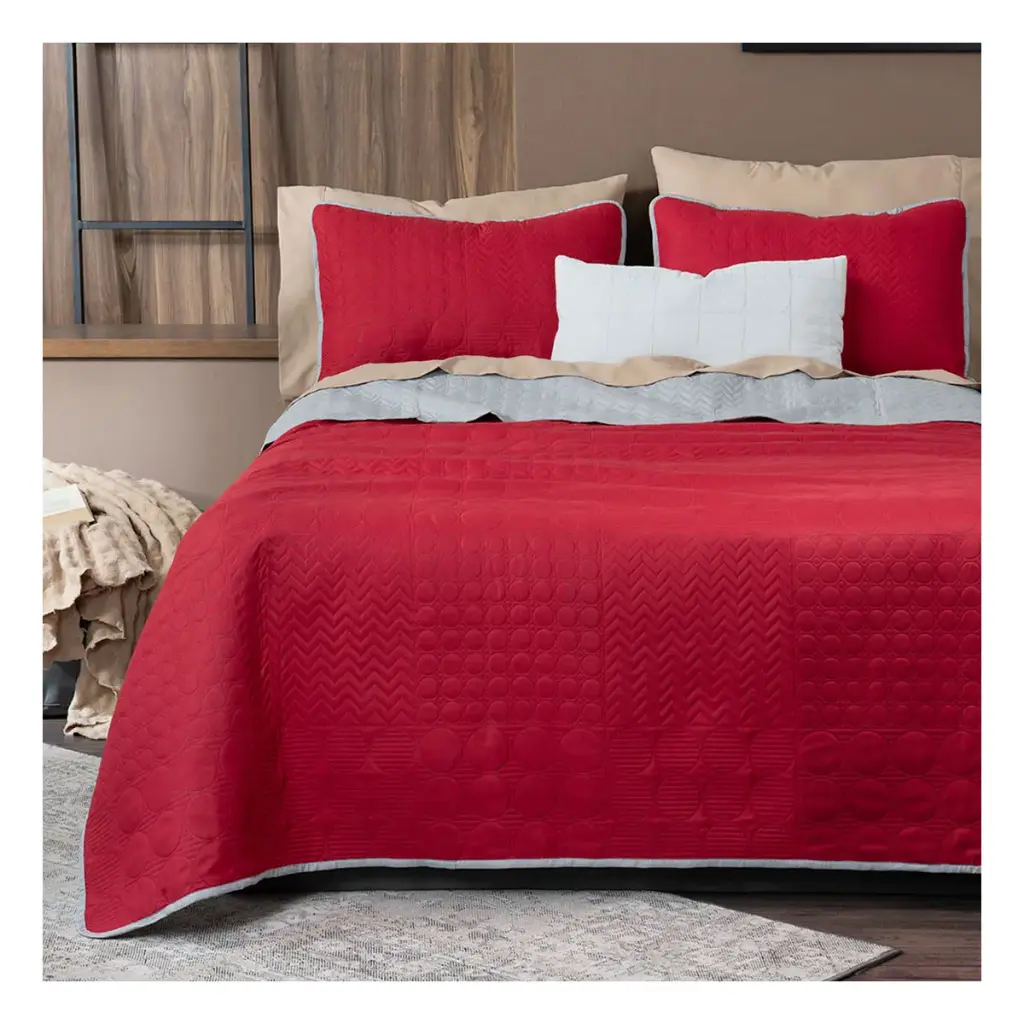 EDREDÓN PINSONIC RT ROJO/GRIS