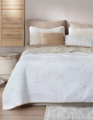 EDREDÓN PINSONIC RT BLANCO/BEIGE