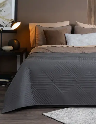 EDREDÓN PINSONIC RT GRIS OSCURO-CAFE