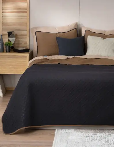 EDREDÓN PINSONIC RT NEGRO/OCRE